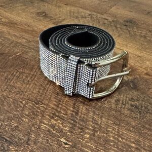 Silver Rhinestone Belt
